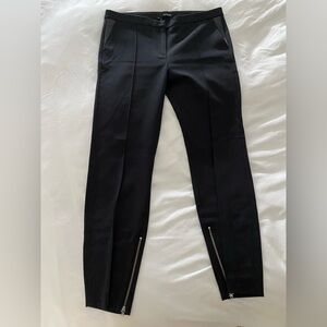 The Kooples Brand New Black Zippered Ankle Pants w/ leather pocket trim.
